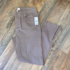 NWT Bongo | Size Juniors US 7 | Iron Color | Ankle Zip Pants